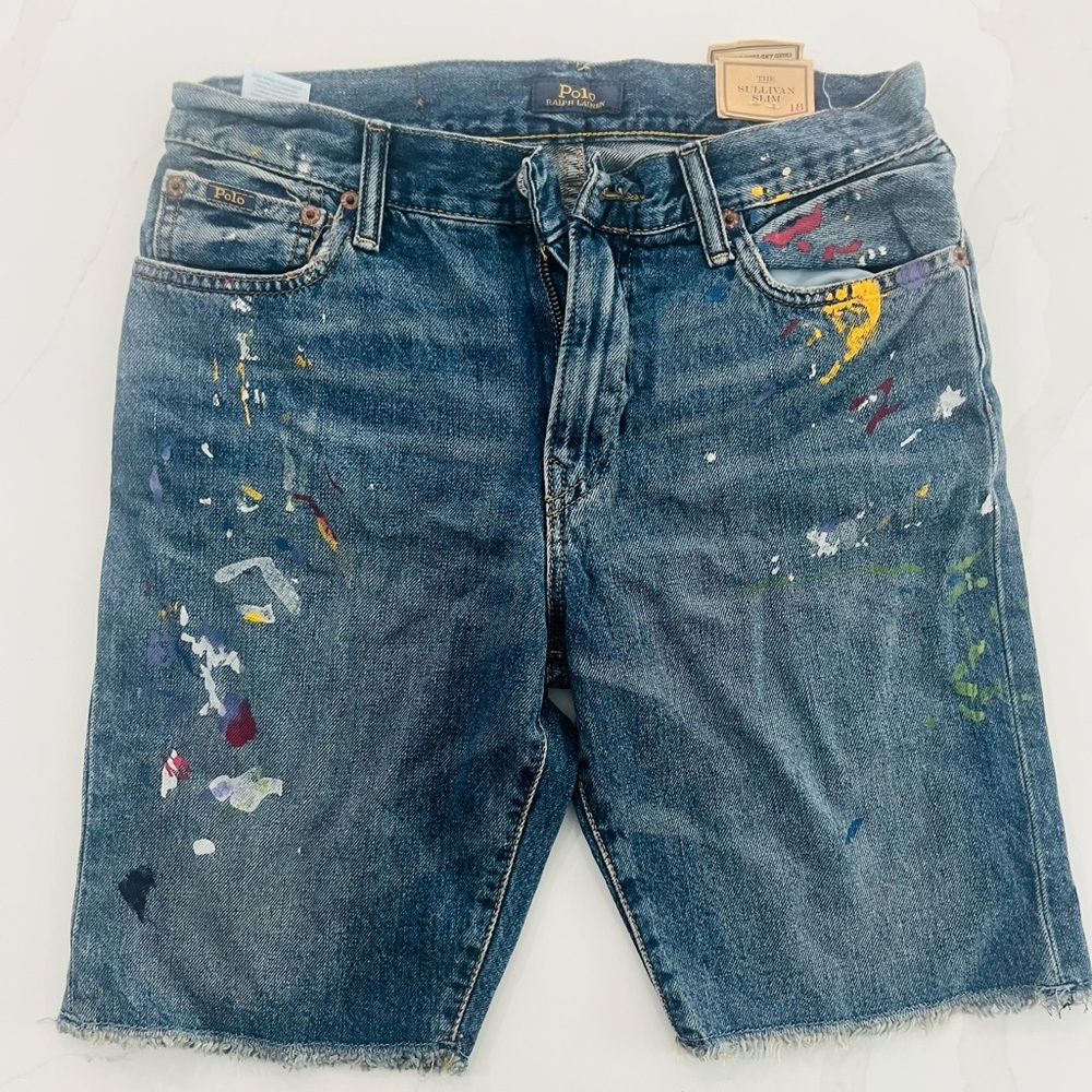 Polo by Ralph Lauren Artistic Denim Jean Shorts